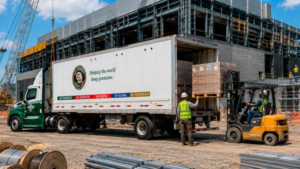 OD Truck at construction site